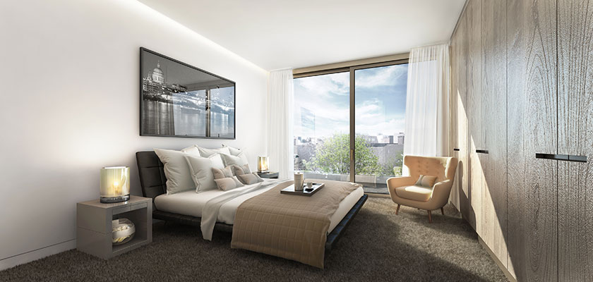 Bedroom at The Grays