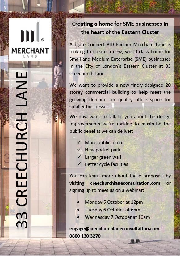 Aldgate Connect Notice - Creechurch Lane
